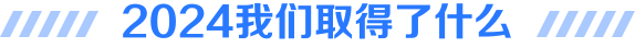 2024我们取得了什么