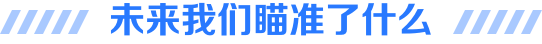未来我们瞄准了什么